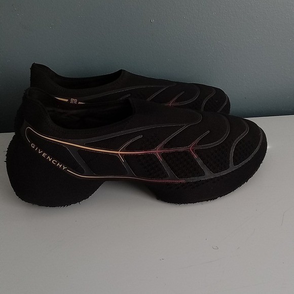 Givenchy Black Knit Slip On Sneakers Athletic Shoes Mens Size 9 US - Picture 8 of 10